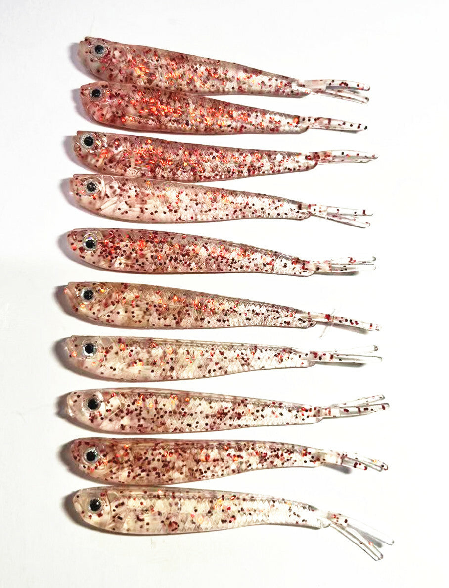 3D Eyes Minnow Soft Baits - Fish Lures for Freshwater & Saltwater Fishing