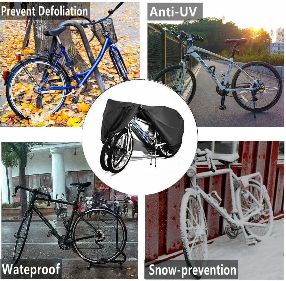 Heavy Duty Waterproof Bike Cover for 2 Bikes - Outdoor Protector, All-Weather