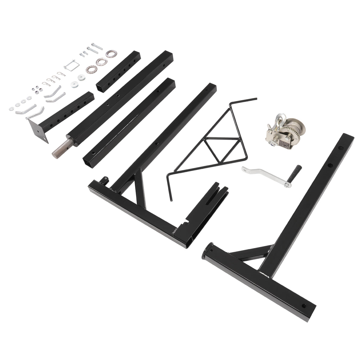 Hitch Mount Deer Hoist with Winch 400lb Capacity Swivel Gambrel Lift