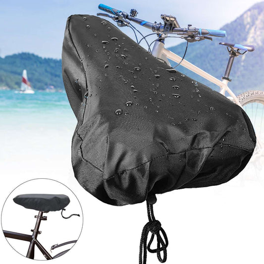 Waterproof Bike Seat Cover - Dustproof Rainproof Saddle Protector 27x24cm