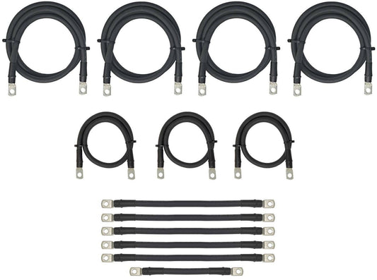 Golf Cart Battery Cables Kit for EZGO TXT PDS 36V - Various Gauge Sizes