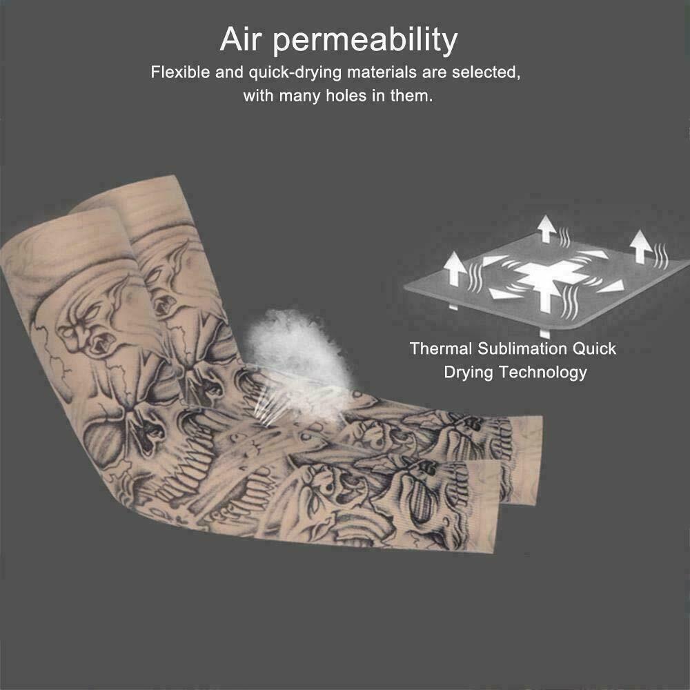 10 Pcs UV Sun Protection Cooling Arm Sleeves for Sports & Outdoor Activities