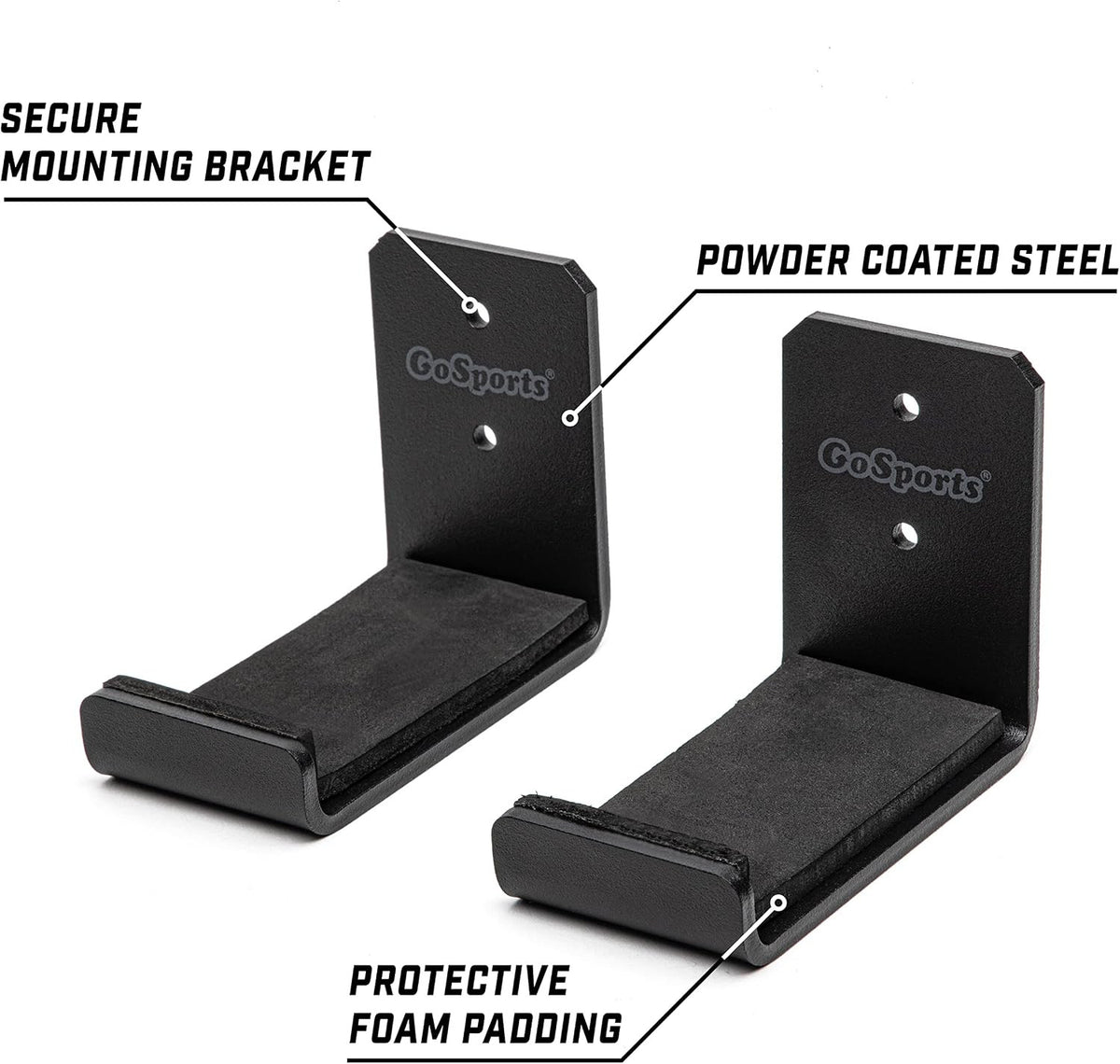 Universal Wall Mount Snowboard & Skateboard Display Racks 2 Pack