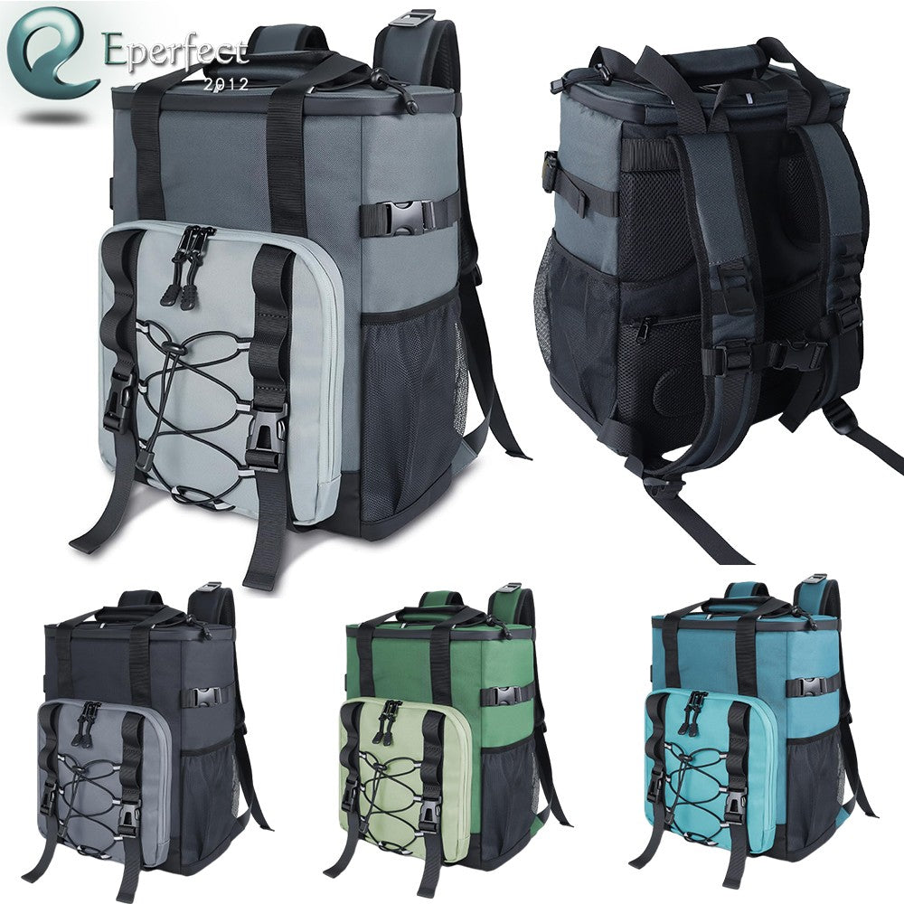 20L Heavy Duty Insulated Cooler Backpack Waterproof Leakproof Outdoor Lunch Bag