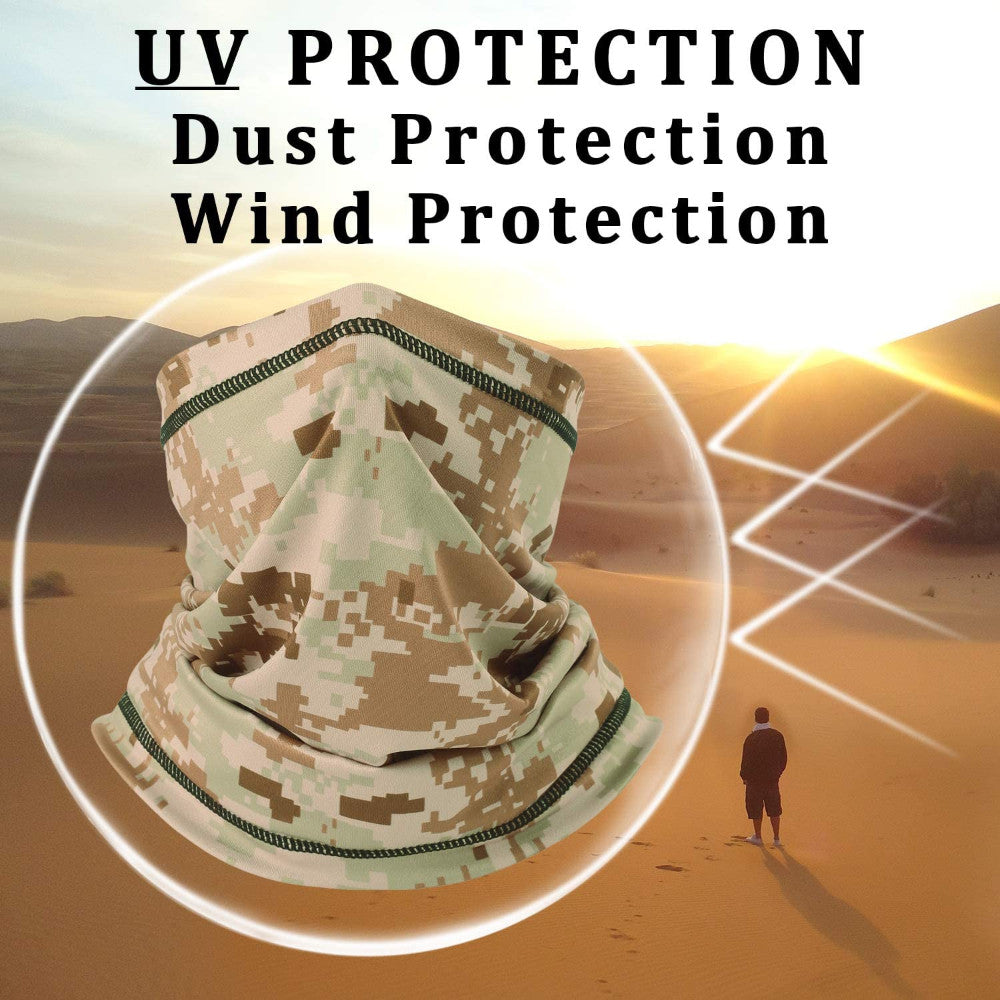 UV Protection Face Mask Neck Gaiter Sun Hood Breathable Multi-Use Headwear