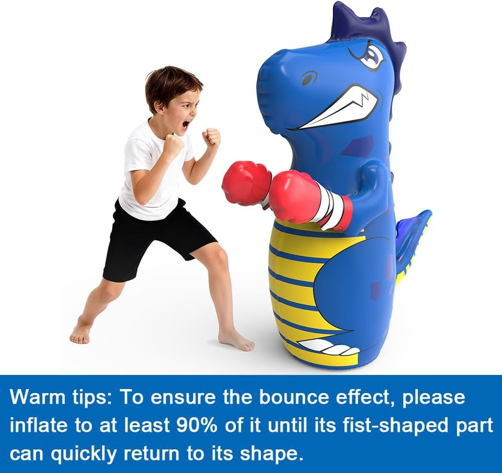 Kids Inflatable Punching Bag - Unicorn & Dinosaur Bop Bag Toys for Active Play