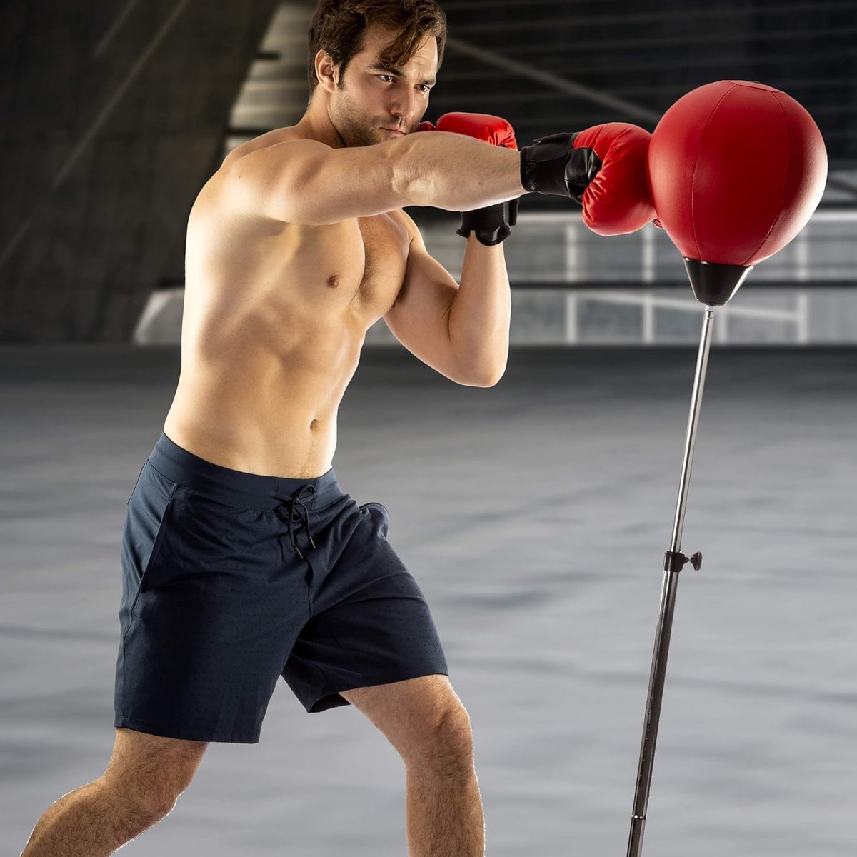 Speed Punching Bag for Reflex & Speed Training - Adjustable Height