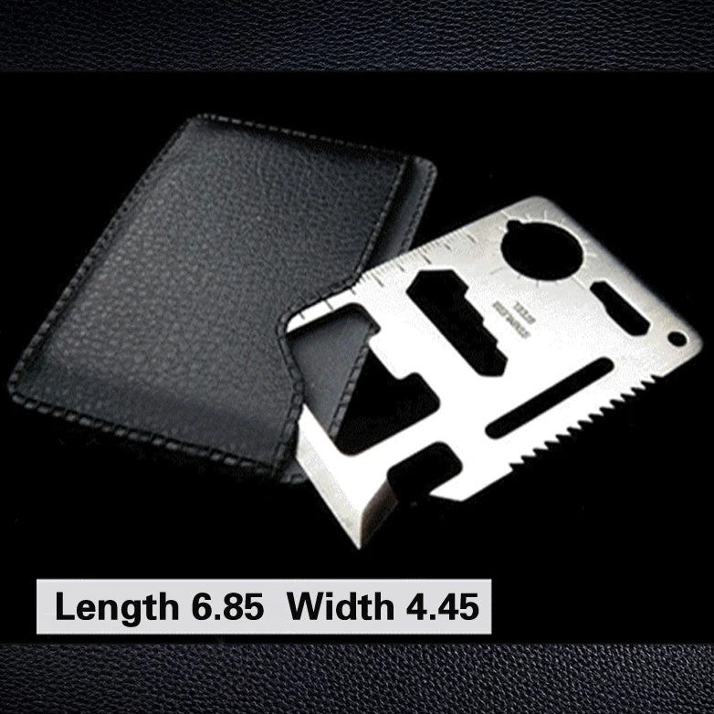 Multifunction Credit Card Tool - 11-in-1 EDC Survival Wallet Gadget