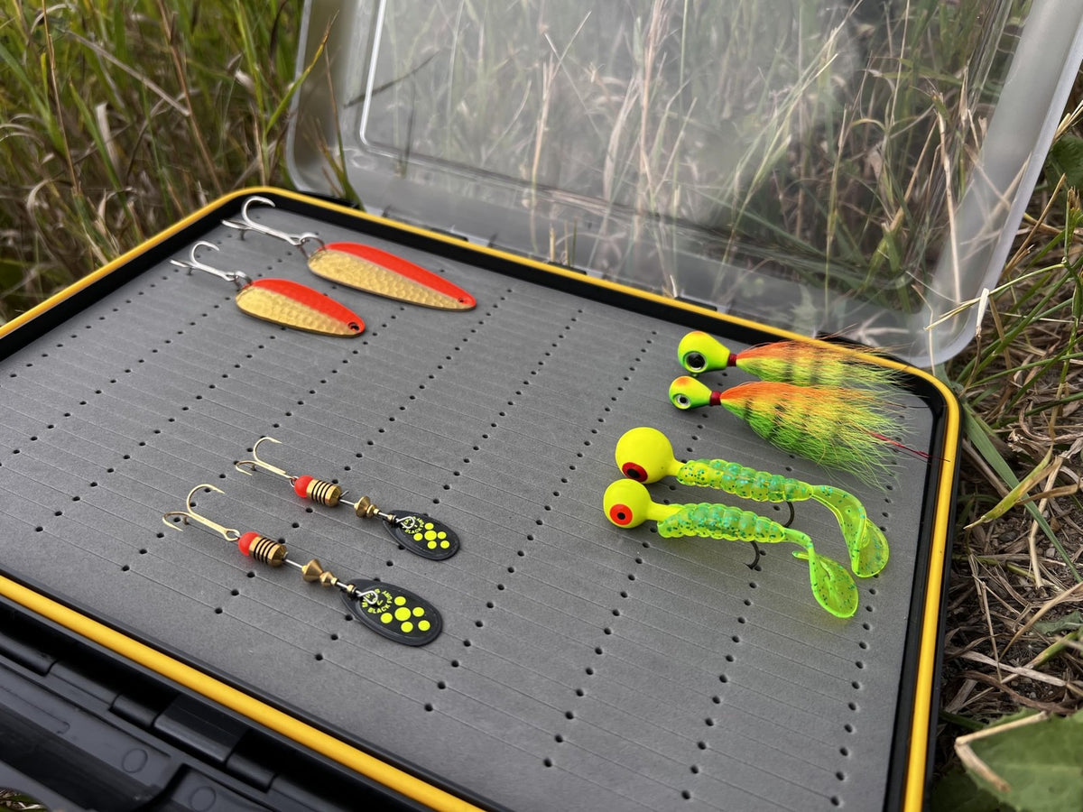 Deep Waterproof Fishing Tackle Organizer for Jigs & Lures - Large Double Sided Storage Box