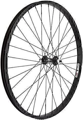 26x1.75 Inch Front Bicycle Wheel - Alloy Rim, Bolt-On Hub, Black
