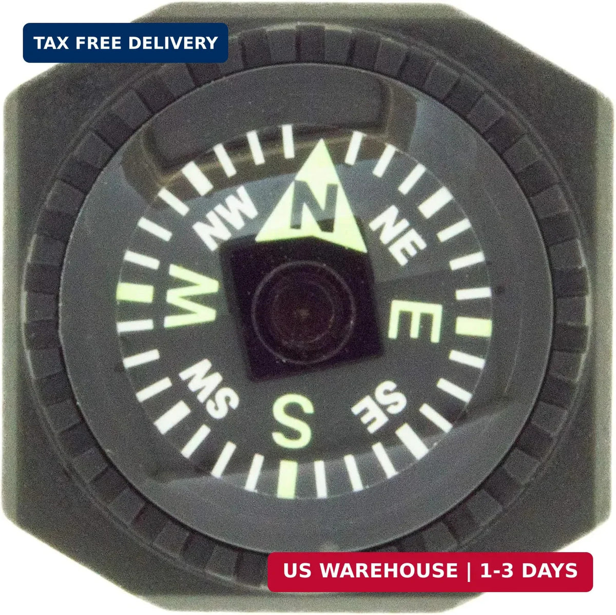 Slip-On Wrist Compass for Watch Bands and Paracord Survival Bracelets