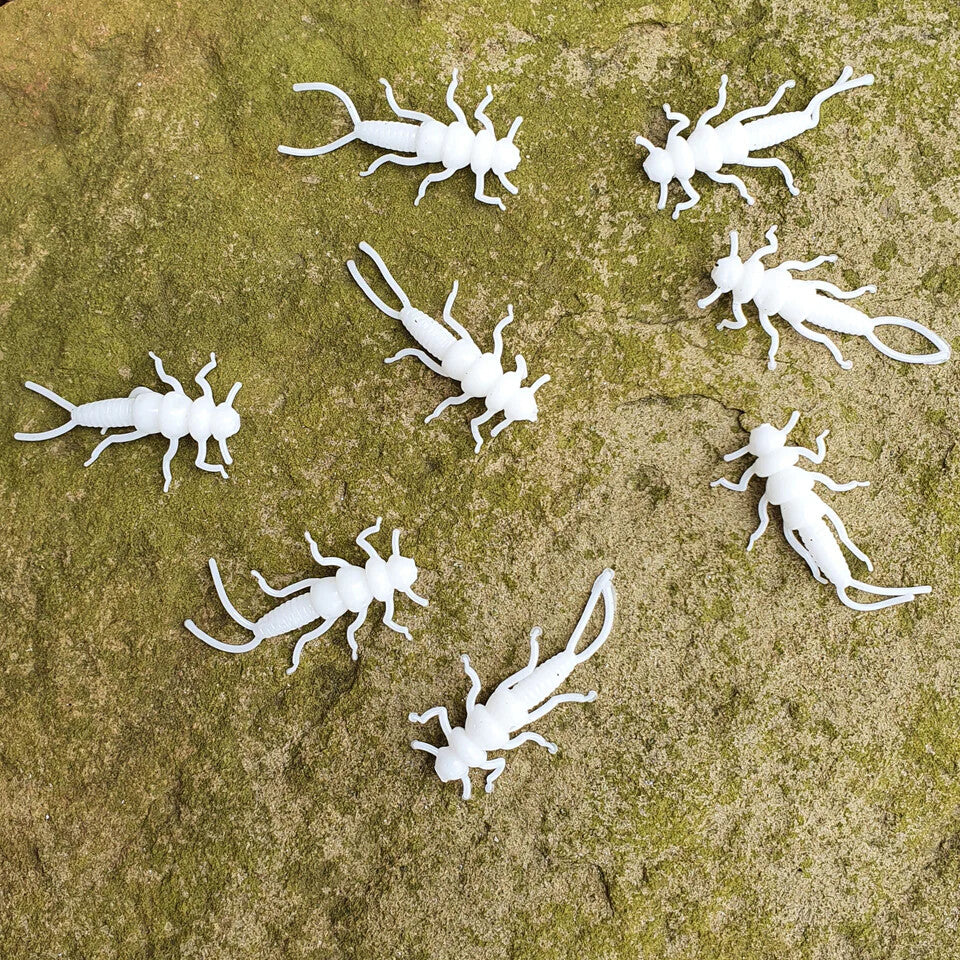 40 Pack of Stonefly Nymphs for Trout & Panfish Fishing - Multiple Colors