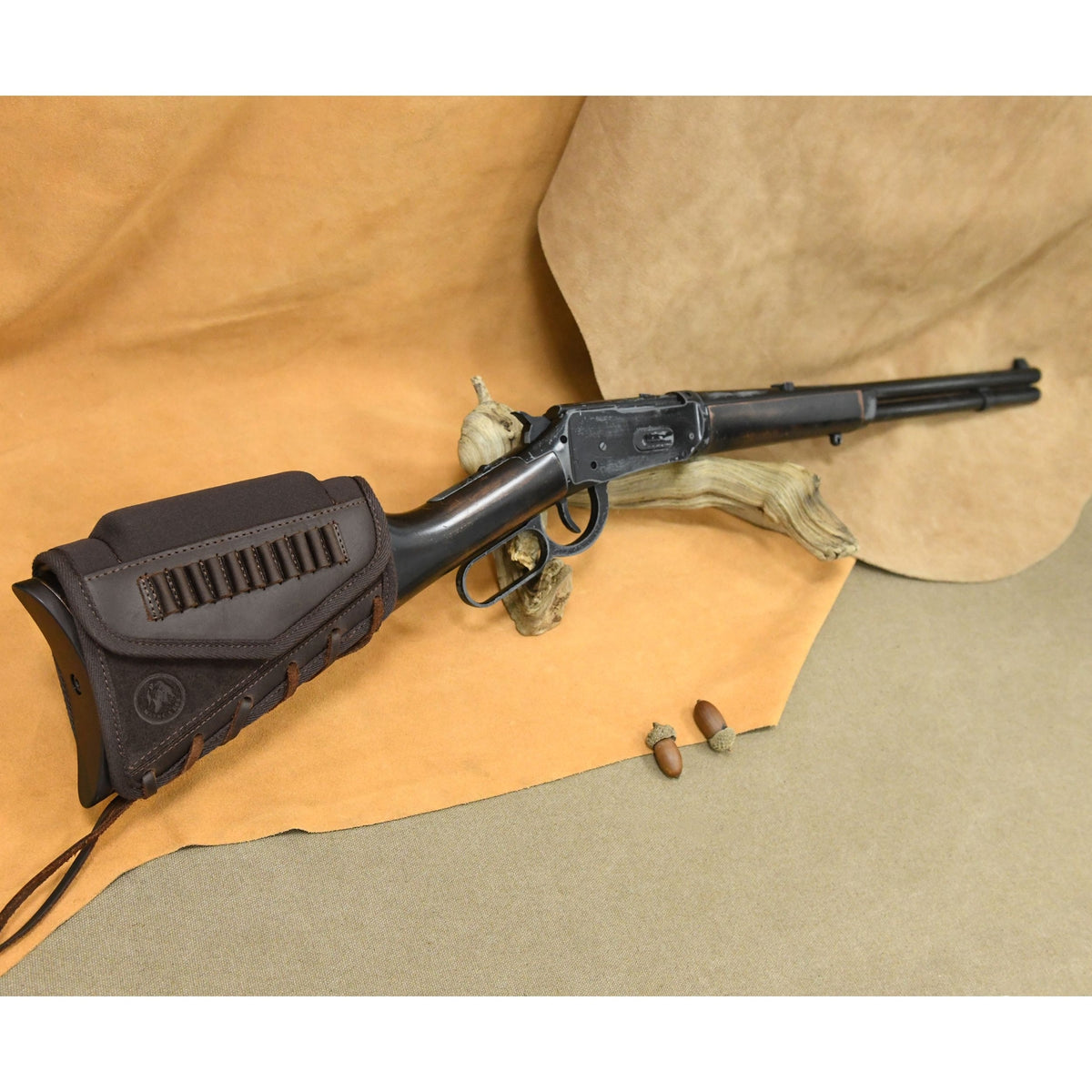 Leather Rifle Cheek Rest Recoil Pad for Hunting & Shooting