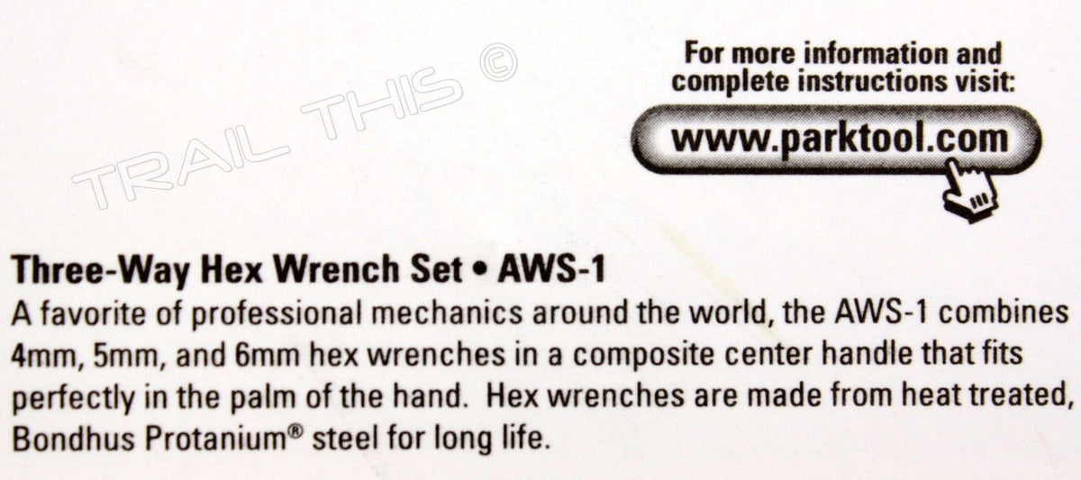 Bike Repair Hex Wrench Set 3-Piece - 4mm 5mm 6mm, Heavy Duty