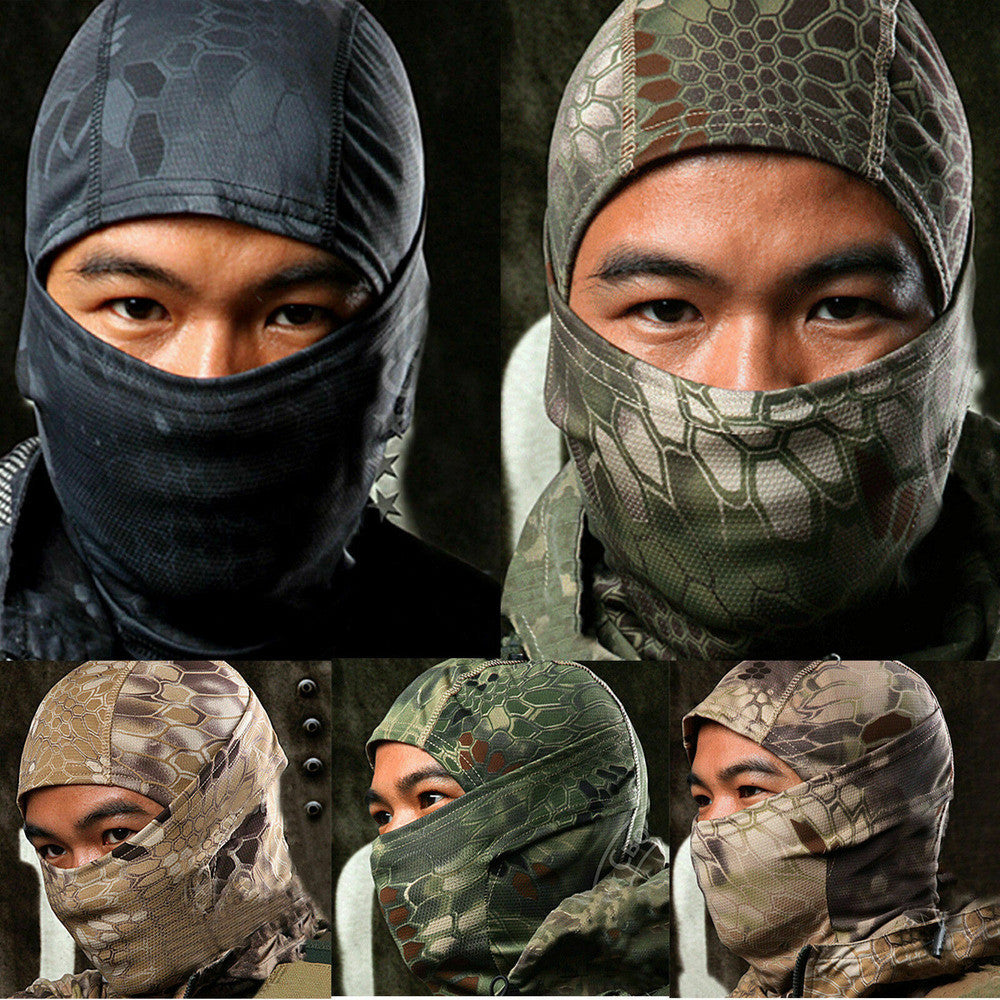 Full Face Tactical Balaclava Mask UV Sun Protection for Outdoor Sports