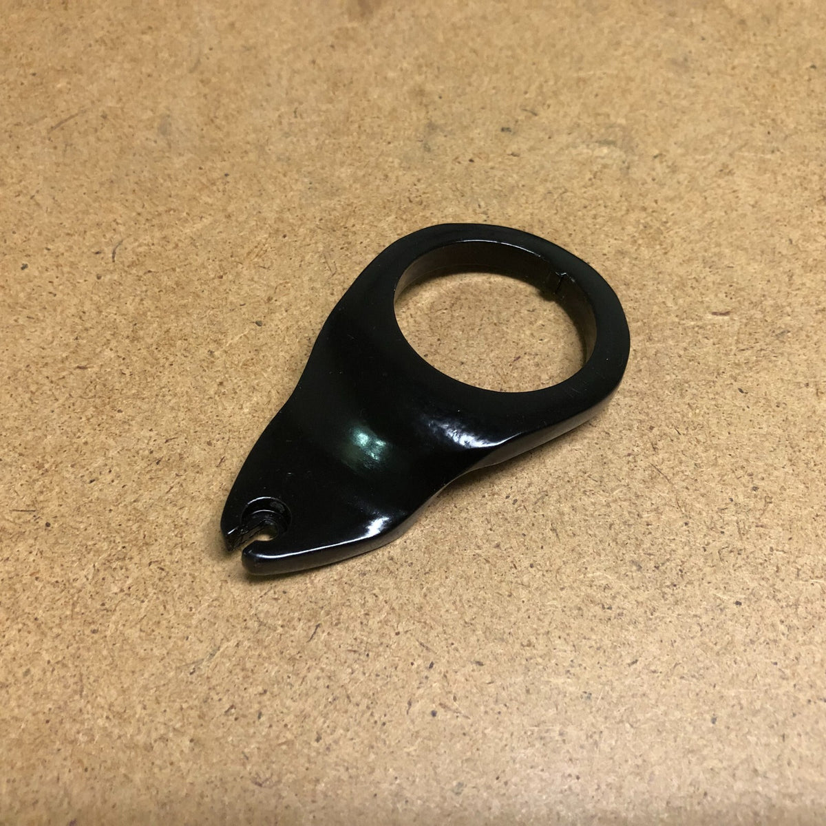 Bike Headset Cable Hanger 1 Inch 25.4mm Anodized Black Aluminum