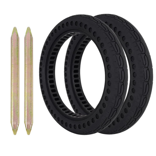 14 Inch Tubeless Solid Bike Tire for E-Bikes & Scooters - 2 Pack