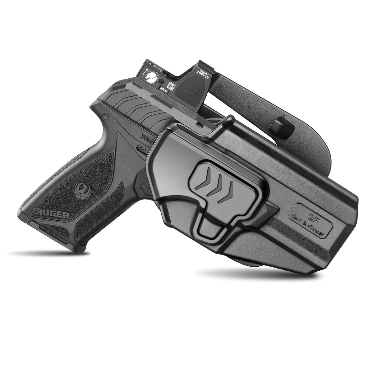 Level II Index Finger Release OWB Polymer Holster for Ruger Security 9 Standard