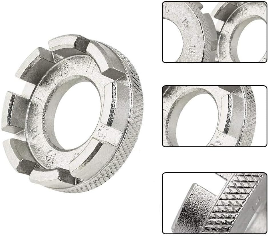4-Piece Bicycle Spoke Wrench Set - Universal Forged Steel Wheel Tool
