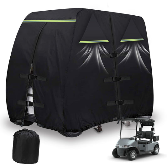 Heavy Duty Waterproof Golf Cart Cover 112 Inch Fits 4 Passenger & 2 Passenger