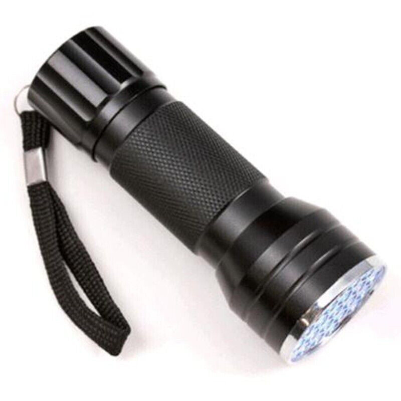 UV Blacklight Flashlight 21 LED Aluminum Waterproof Torch for Outdoors & Lice Detection