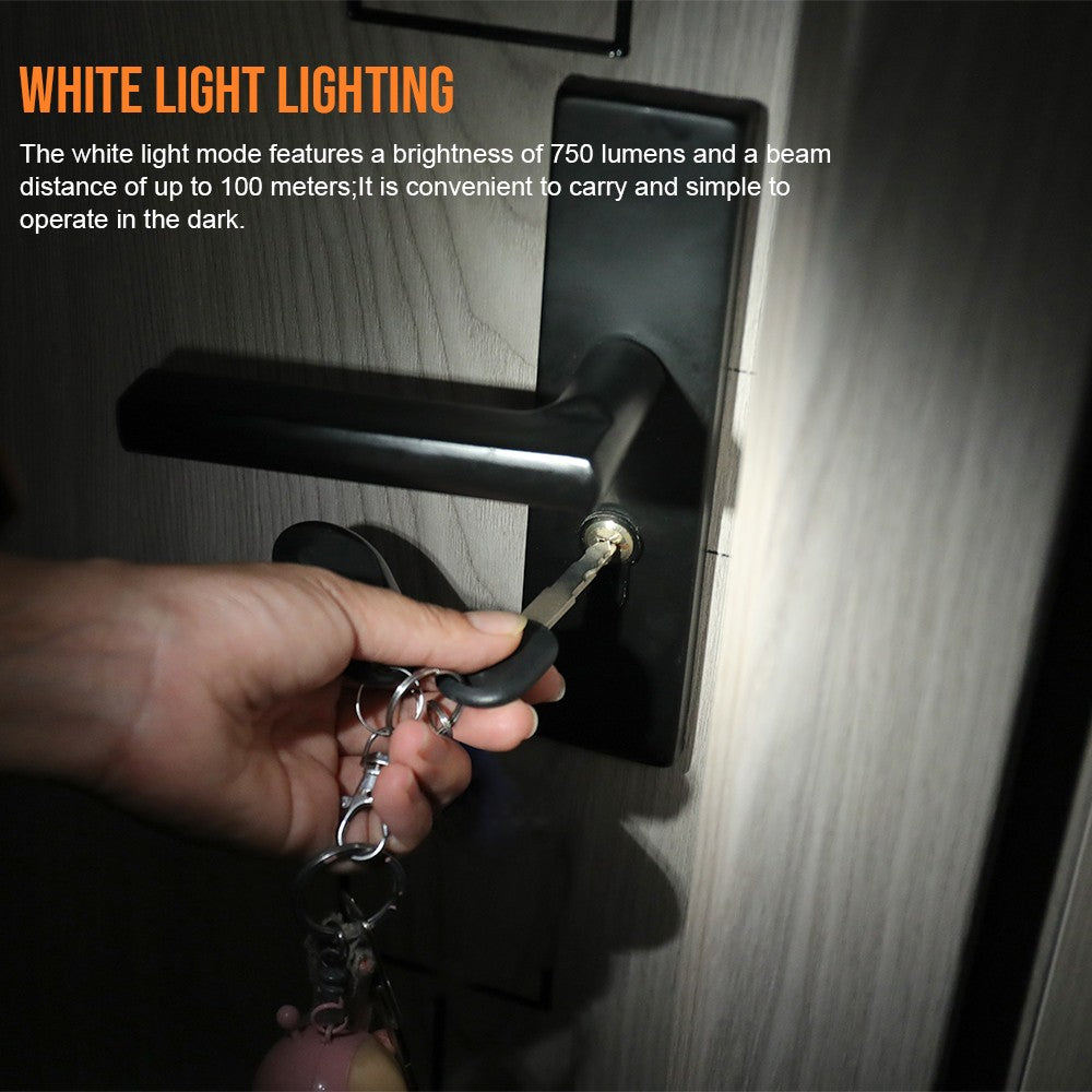 Mini LED Flashlight Rechargeable USB-C Clip Light 750LM for Outdoor & Emergency