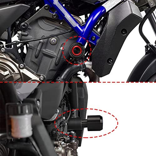 Red Motorcycle Frame Slider Crash Protector for MT-07 FZ07 Tracer 700/7/GT