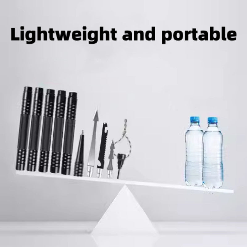 Multi-Functional Collapsible Hiking Pole with Emergency Whistle & Compass