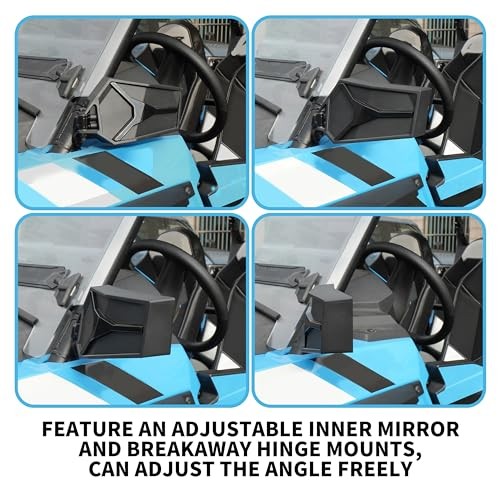 Adjustable Folding Rearview Side Mirrors for Polaris RZR XP 1000 & XP4