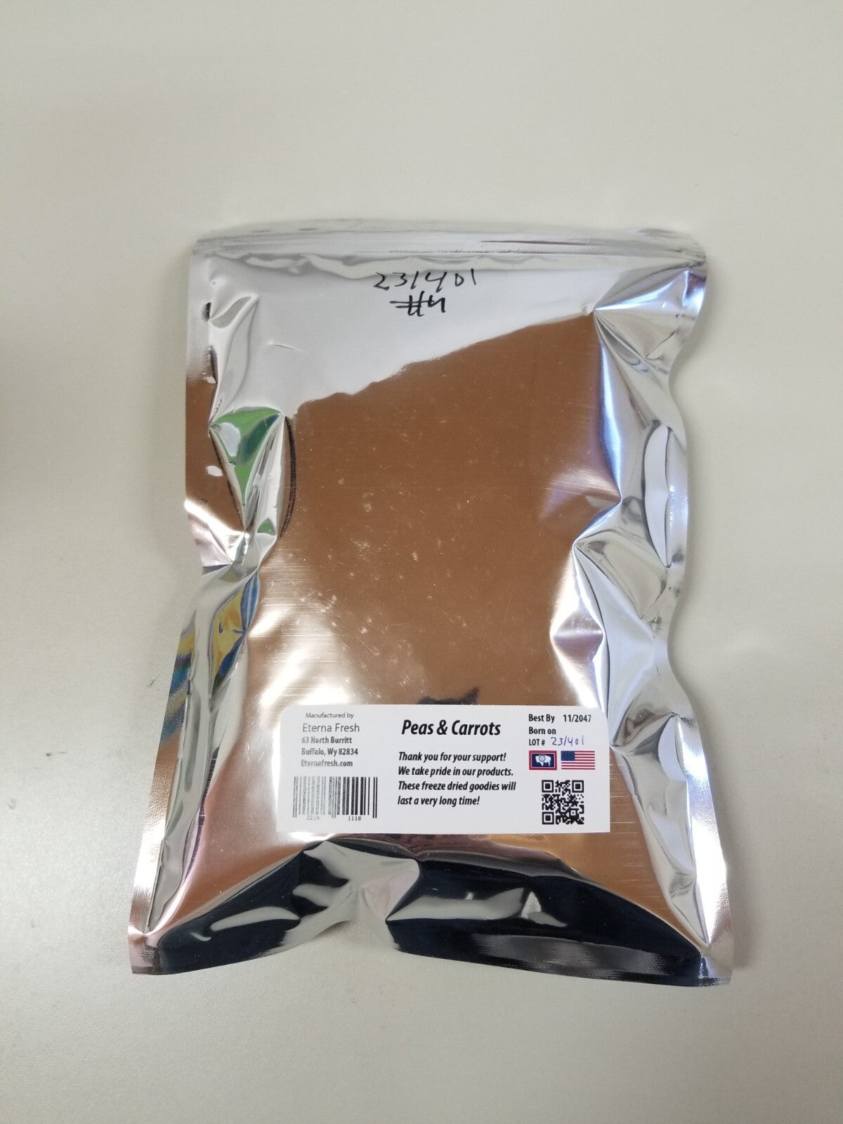 Freeze Dried Mixed Vegetables for Camping Survival Snacks 6oz