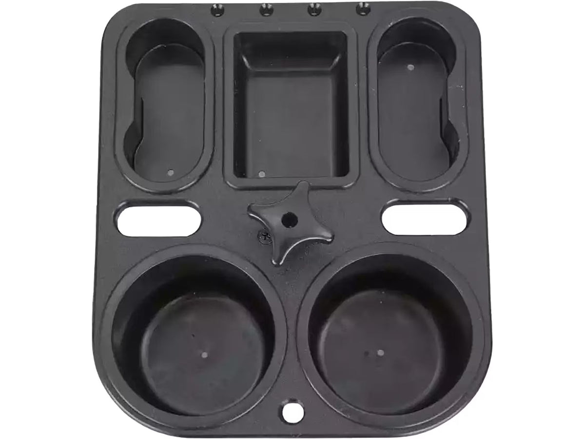 Marine Cup Holder with Tackle Trays - Fits ¾” Kingpin Pedestal