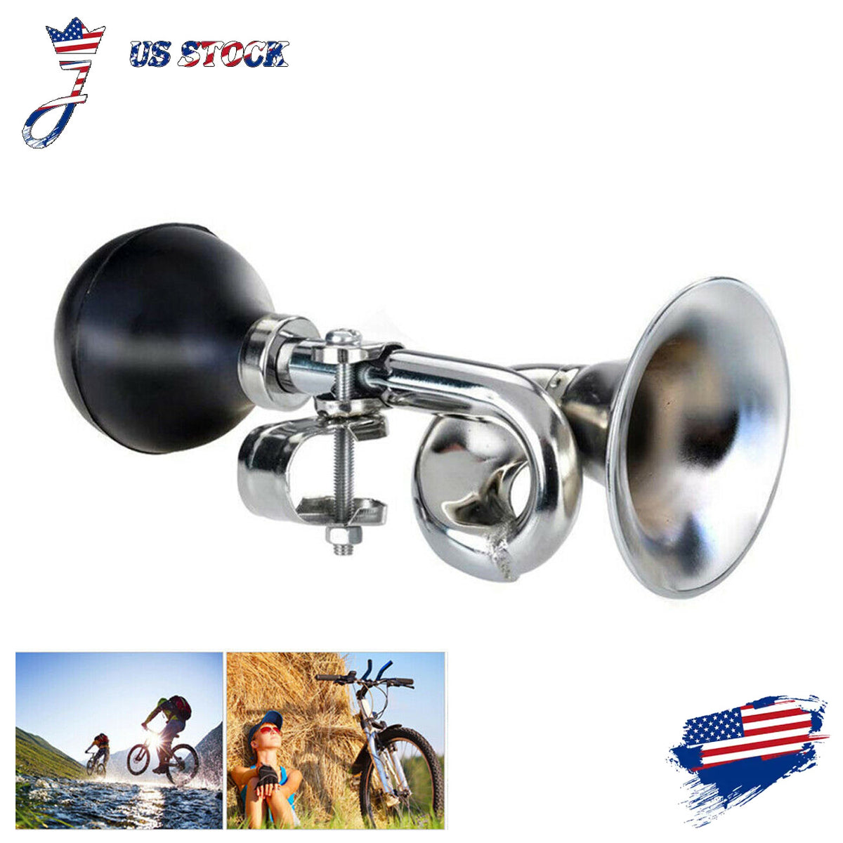 Vintage Clown Bicycle Horn - Kid Bike Handlebar Sound Effect