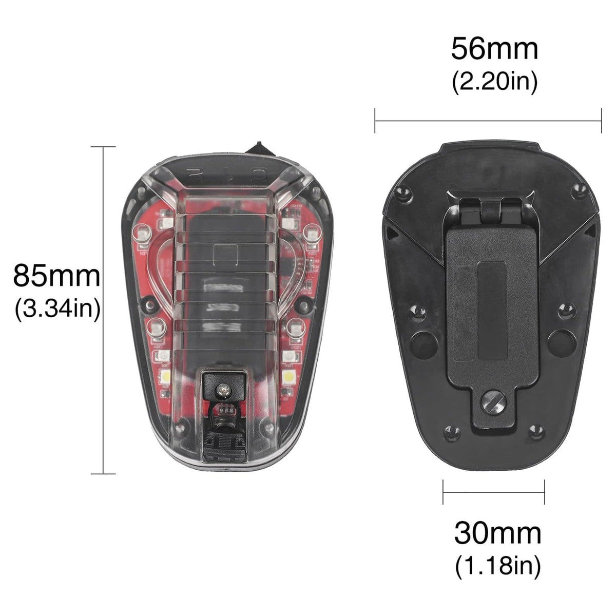 Tactical Helmet Signal Light with IR and Flashing Modes for Military Outdoor Use