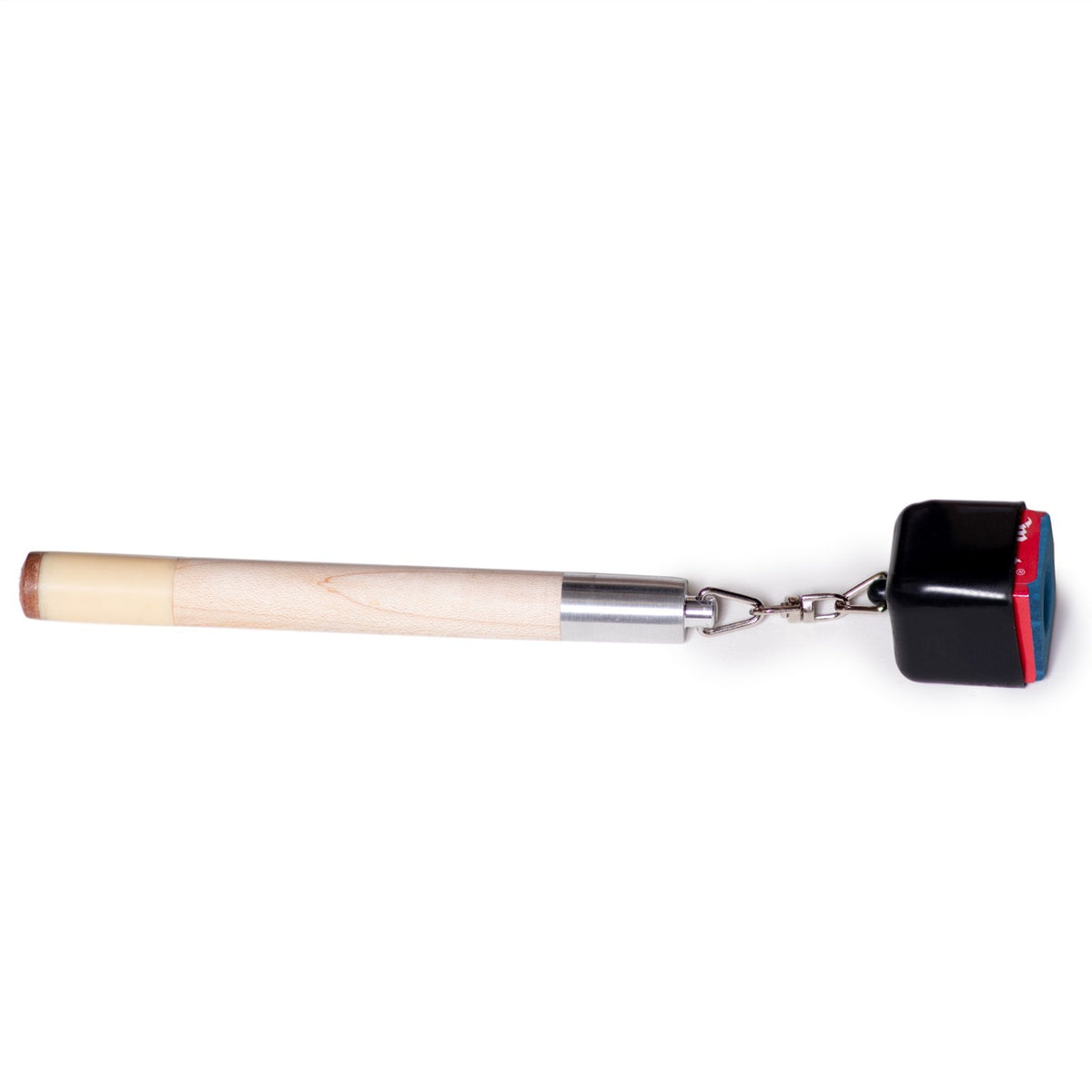 2-in-1 Pool Cue Tip Prep Tool: Pocket Chalk Holder & Tip Pricker