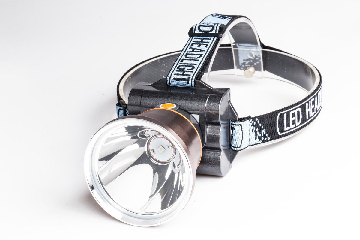 Rechargeable LED Headlamp 15W Vapor Trail Outdoors for Camping Hiking Night Hunting