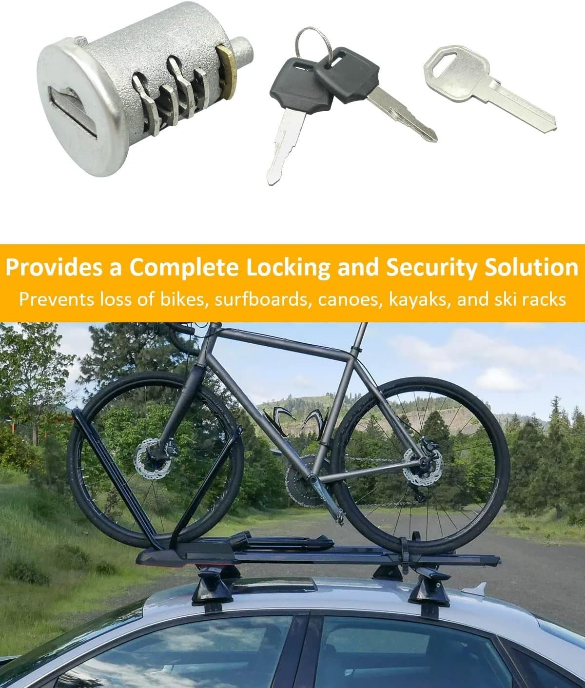 4 Pack Yakima SKS Lock Cores for Roof Racks Security & Easy Install
