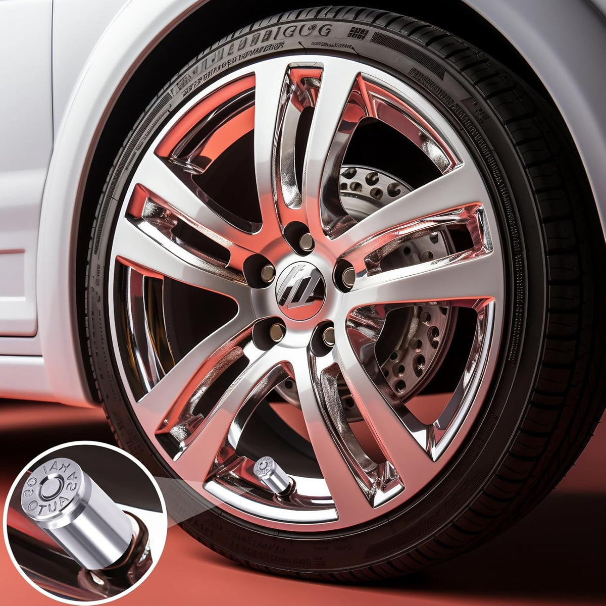 Bullet Style Tire Valve Stem Caps - Aluminum Alloy, Universal Fit, 4 Pack