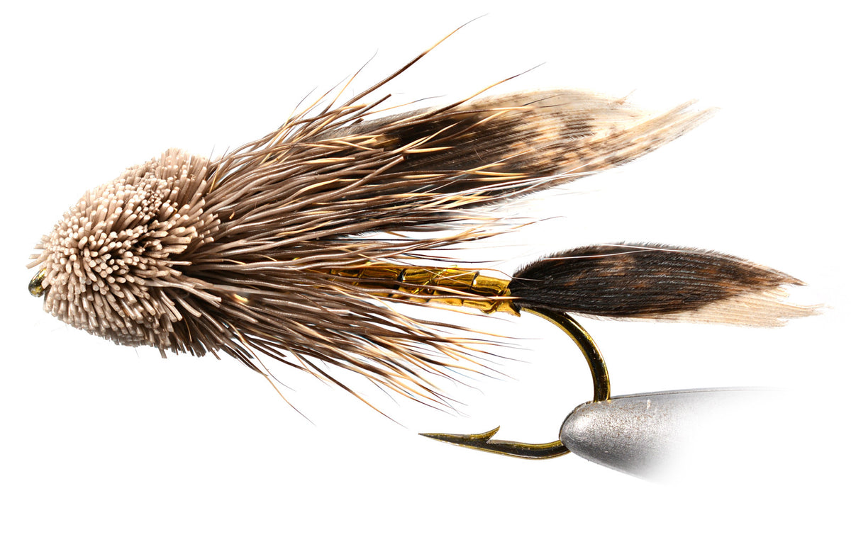 Fly Fishing Streamer Flies - Muddler Minnow Pattern, Assorted Sizes - 1 Dozen