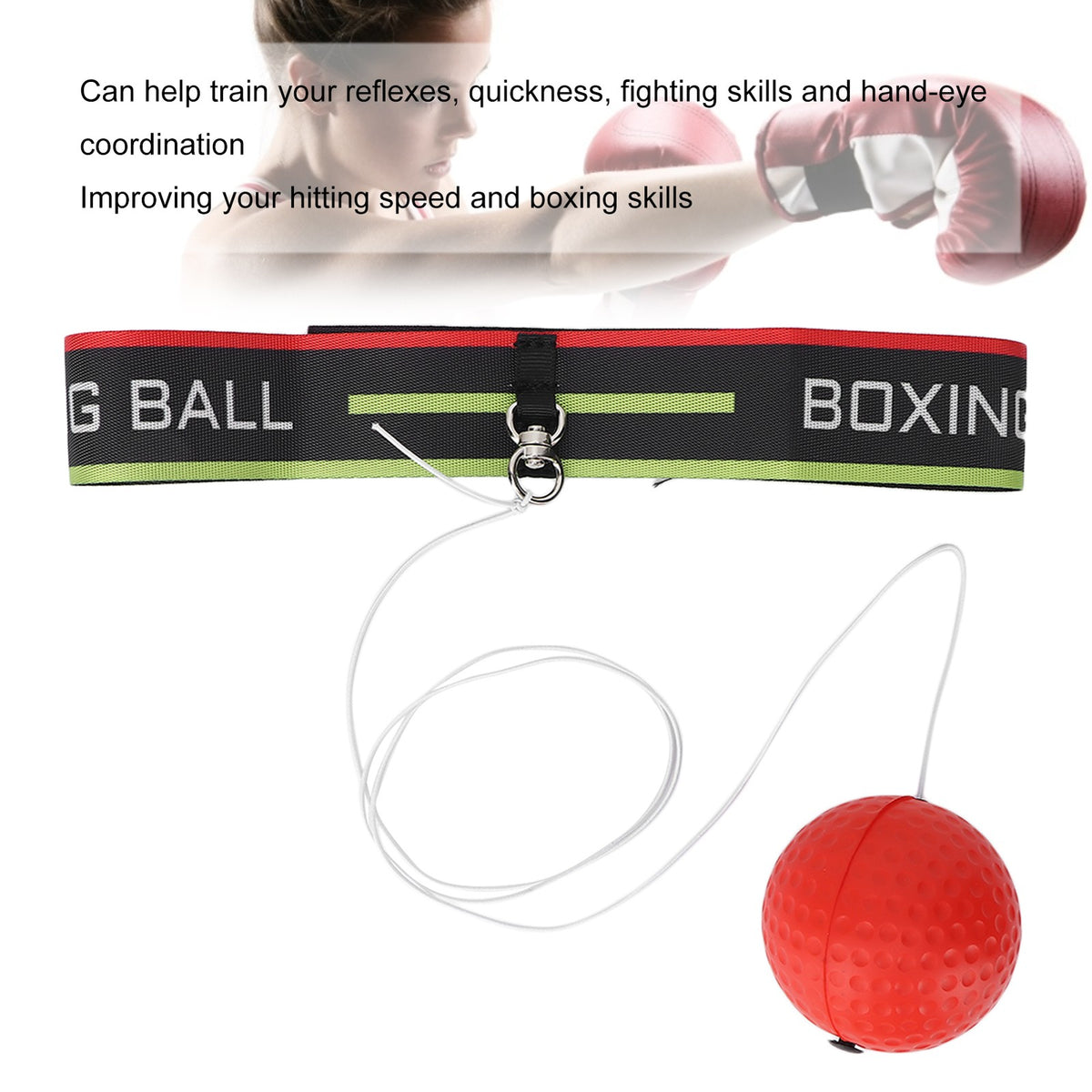 Adjustable Headband Boxing Ball Set for Hand-Eye Coordination