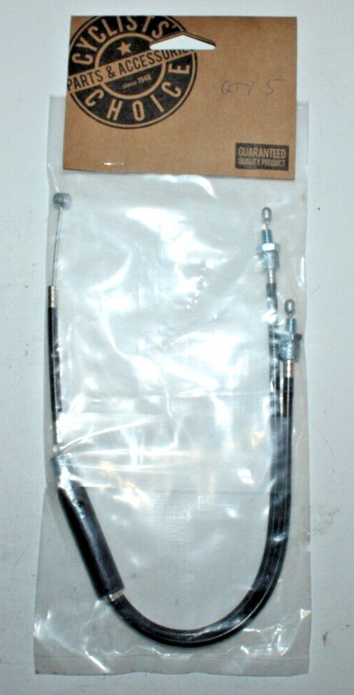 BMX Gyro Brake Cable and Housing Set - Black, Front Compatibility