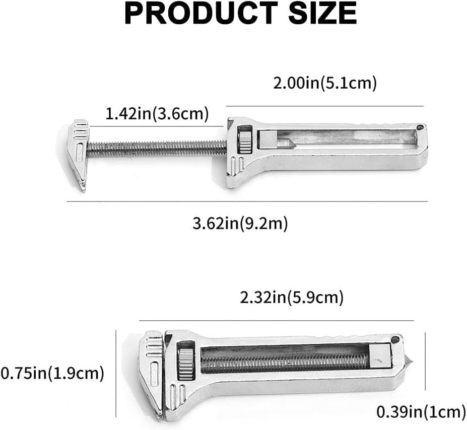 Mini Titanium Multi-Tool Keychain Wrench & Bottle Opener - 2 Pack