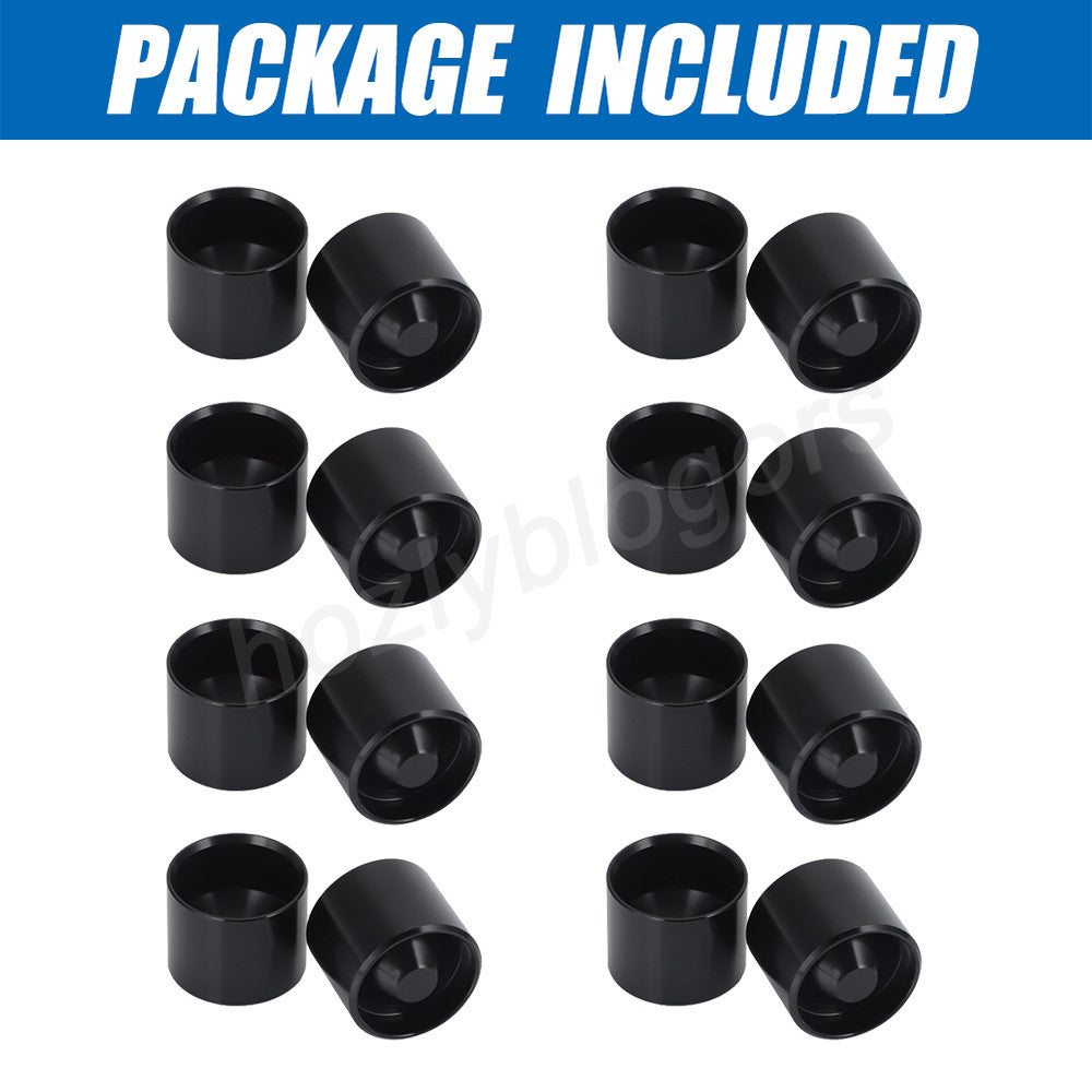 16PCS Aluminum Hidden Storage Cups for Maglite C Cell Flashlights - Non-Freeze Plugs