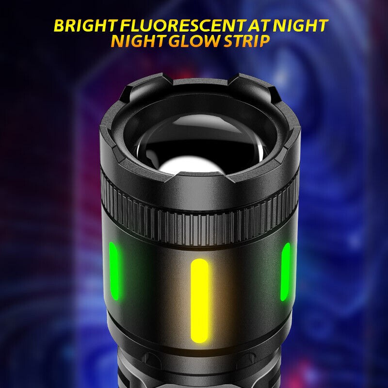High-Lumen Rechargeable LED Tactical Flashlight 2 Pack - Waterproof & Multi-Mode