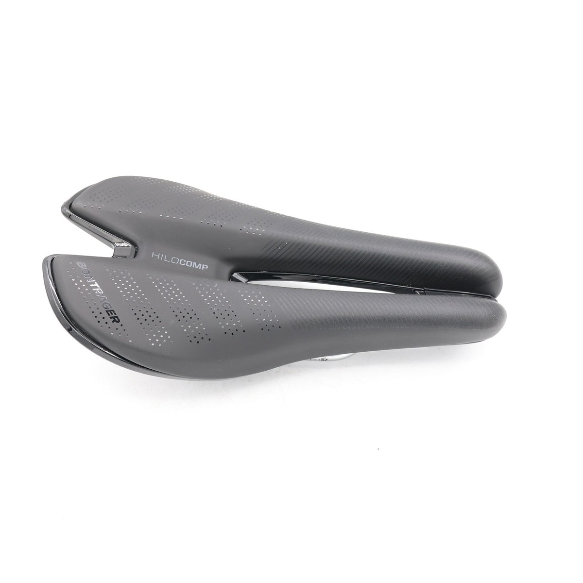 Bontrager Hilo Comp Triathlon Saddle 134mm Split Nose Steel Rails