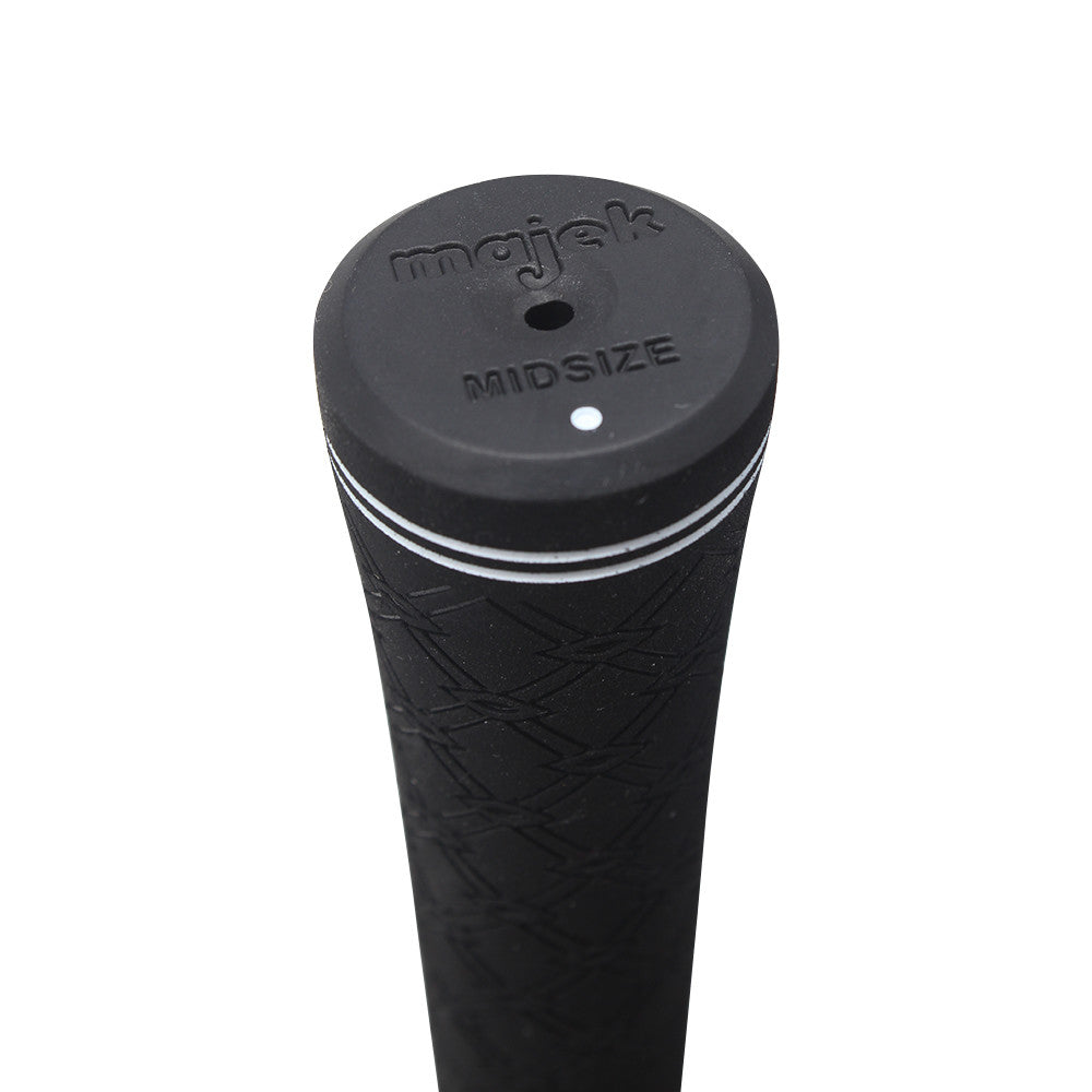 Golf Club Grip Kit - 8 Midsize Tour Pro Black Grips with Tape & Tools