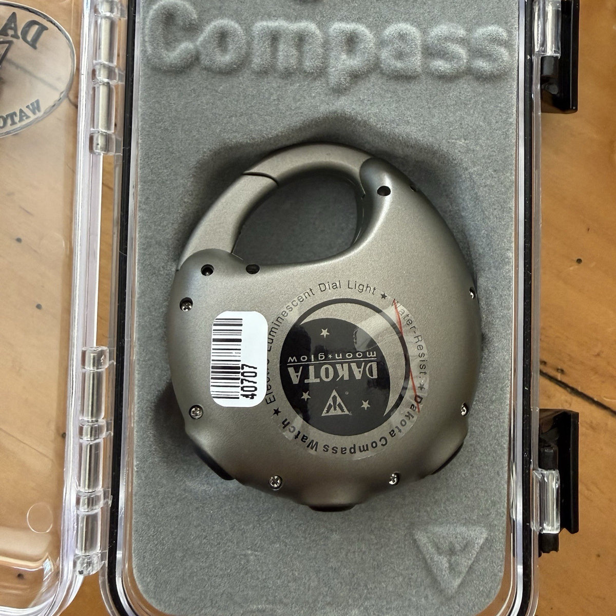 Digital Compass Alarm Clock Clip-On Luminous Dial Time Date Chronograph