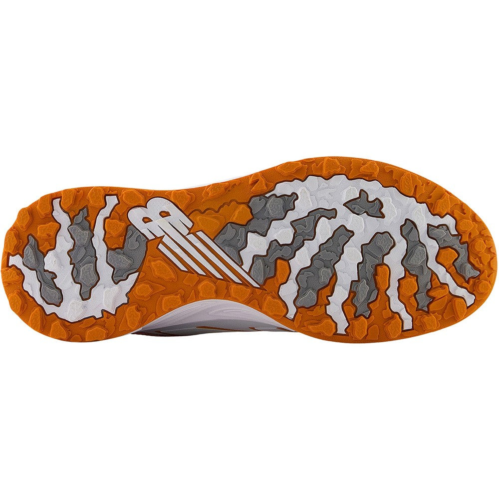 Men's Spikeless Golf Shoes White Orange Comfort Performance