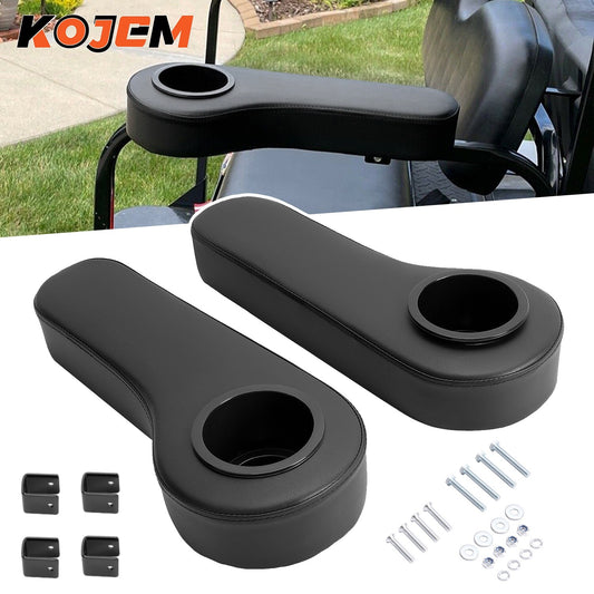 Golf Cart Rear Seat Arm Rest with Cup Holder for EZGO Club Car Yamaha