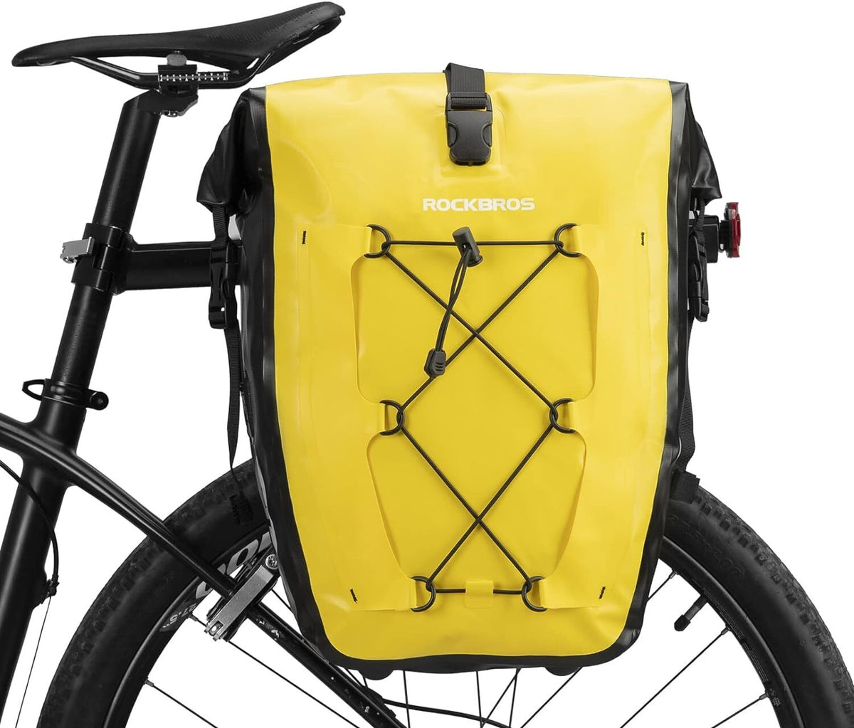Waterproof Bike Pannier Bag 25L-32L Rear Rack Trunk Storage Cycling Bag