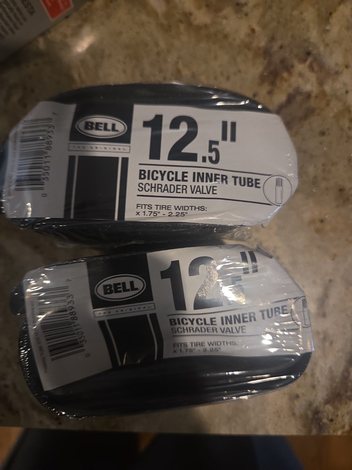 Kids Bicycle Inner Tubes 12.5 Inch with Schrader Valve - 2 Pack